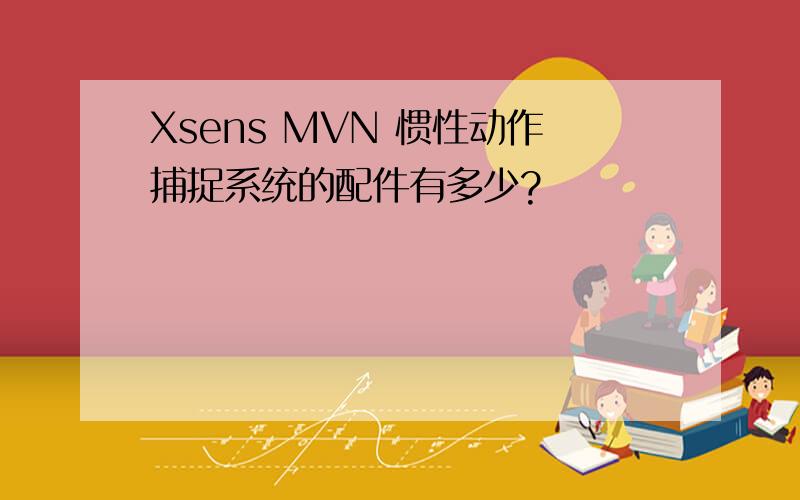 Xsens MVN 惯性动作捕捉系统的配件有多少?